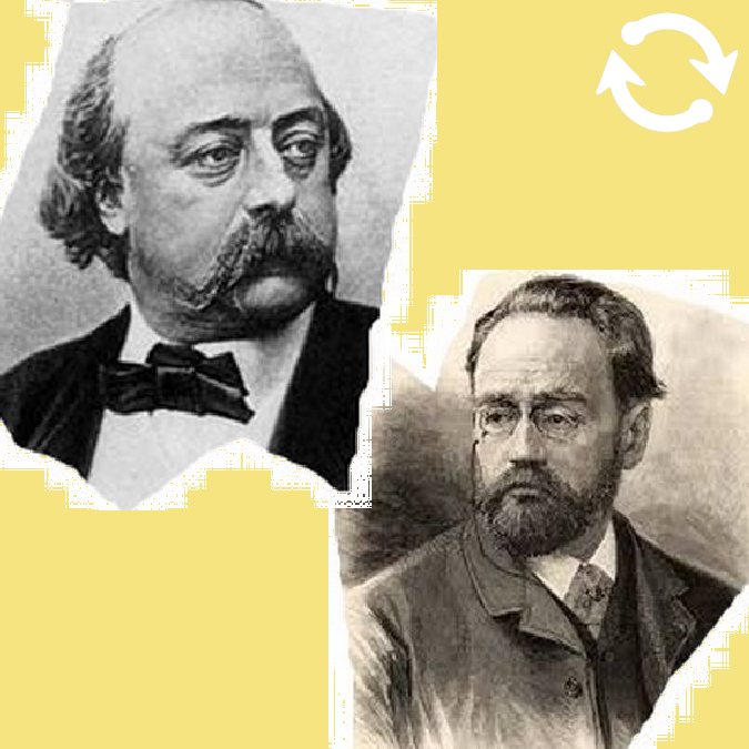 Gustave Flaubert et Emile Zola
